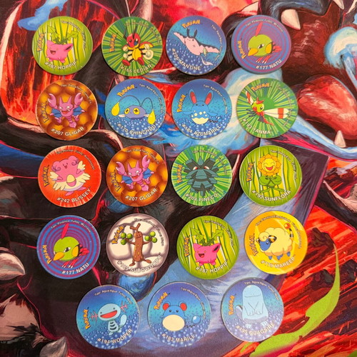 Tazos 3 Pokemon pack of 19, like new
