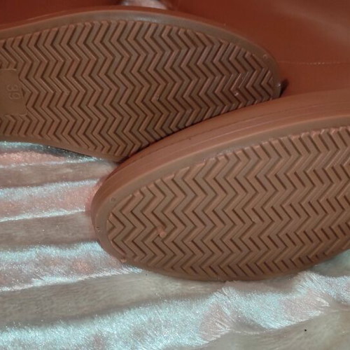 Brown galoshes new, knee-length, size 39