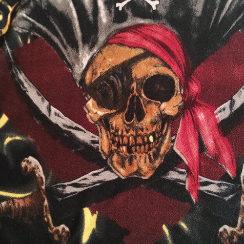 Pirates of the Caribbean fleece blanket used, Disney