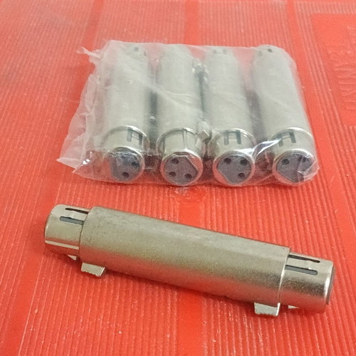 XLR adaptors new, various metal types