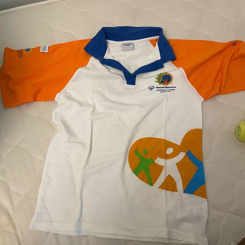 Paralympic Athens 2011 T-shirt size S, 2 Wilson tennis balls Athens 2004, Munich 1972 scarves
