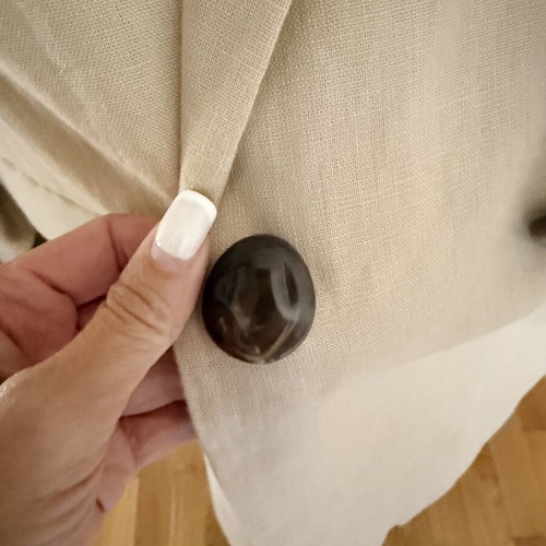 Linen suit beige oversize, like new, Zara, size M