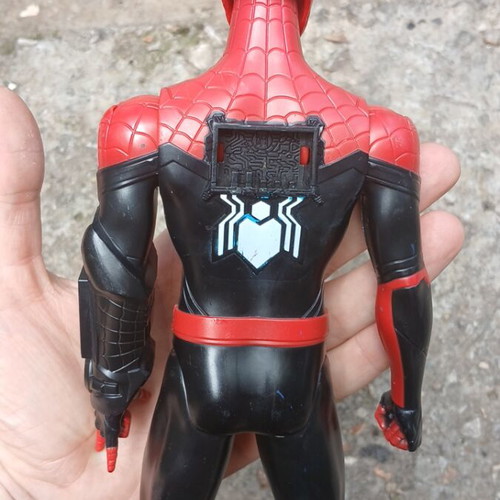 Spider-Man figures used, set of two