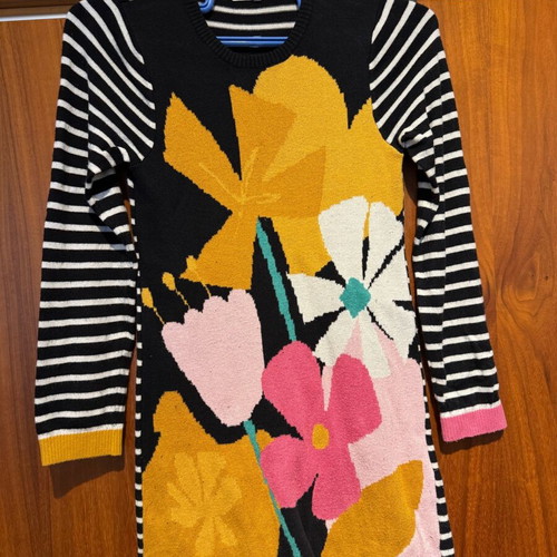 Knitted dress for girls 10 years old like new, colorful, H&M
