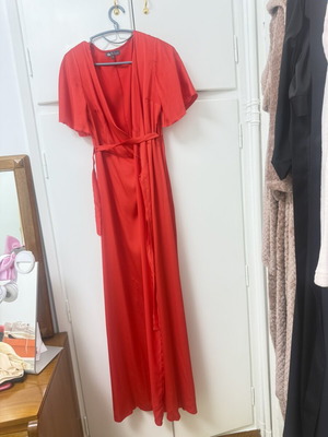 Elegant red dress, size M/L