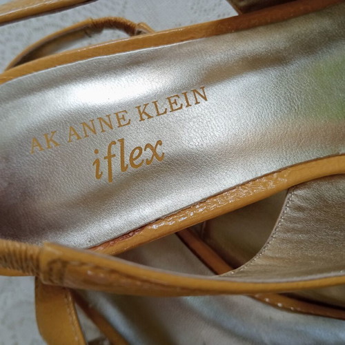 Anne Klein Peep-Toe Shoes New, Dark Butter Milk Color