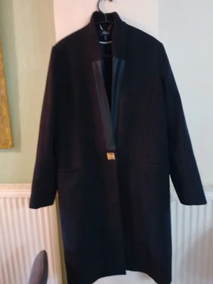 Forel coat black, like new, size XL