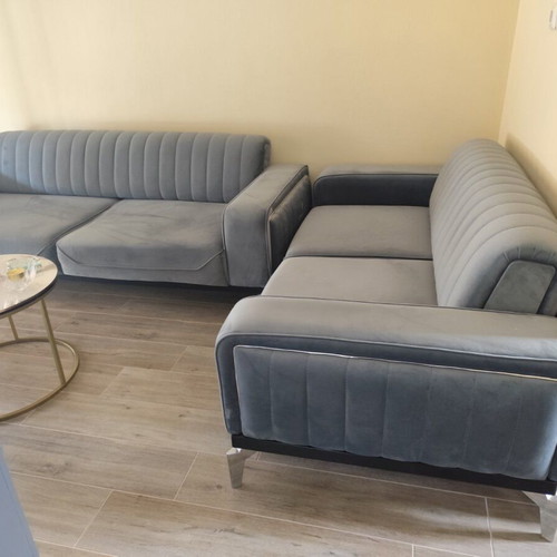 Sofa set with double and triple sofa beds like new