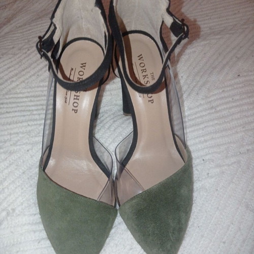 The Workshop leather pumps new with ankle strap size 36