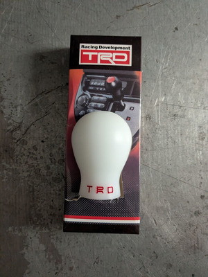 TRD white gear shift knob new for manual Toyota