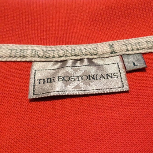 The Bostonians polo shirt used, size L, red