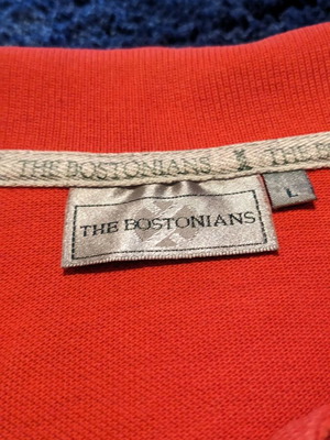 The Bostonians polo shirt used, size L, red