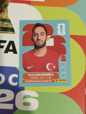 Chalhanoglu Panini Sticker World Cup 2026 new