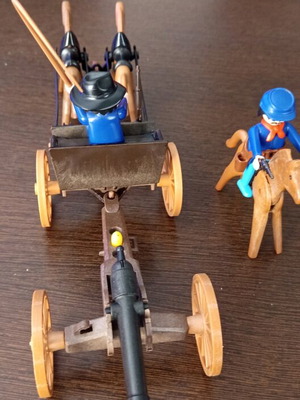 Playmobil Western παιχνίδι με καμπυλωτό στύλο ανάμεσα στα άλογα