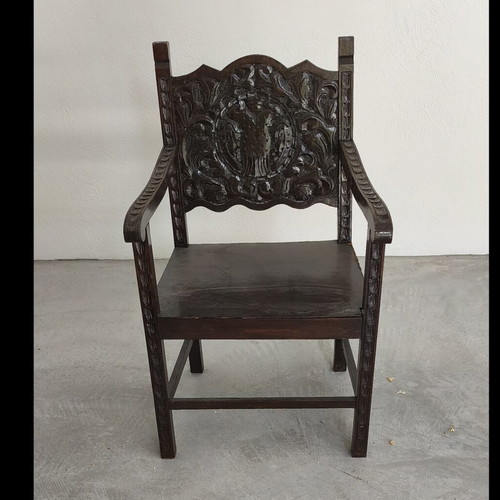 Skyrian furniture set used, table and 4 chairs, 1950s wood
