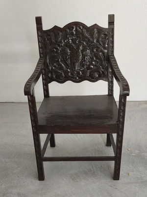 Skyrian furniture set used, table and 4 chairs, 1950s wood