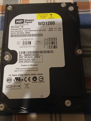 Σκληρός δίσκος HDD Western Digital 3,5" 120 GB WD1200JB-00REA0 μεταχειρισμένος, λειτουργικός