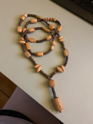 Μακρυ ξύλινο κολιέ - long wooden necklace