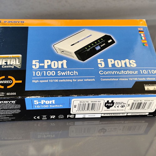 Linksys SD205 5-Port 10/100 Switch new