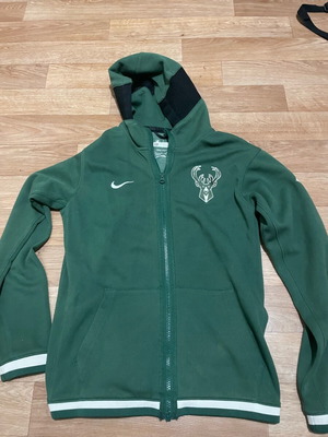 Nike NBA Milwaukee Bucks 75th Young Zip Fleece Used