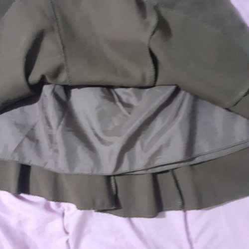 Mini corduroy skirt Fullah Sugah new, green with zipper