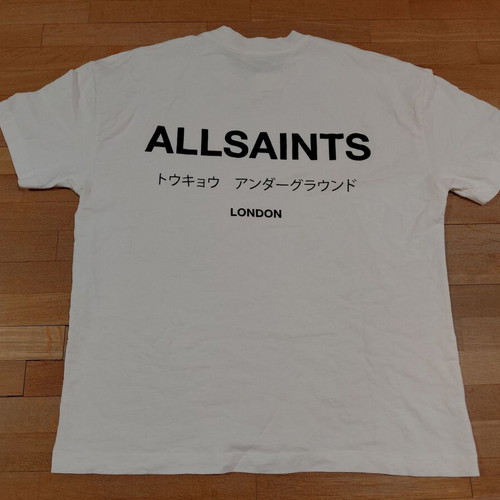 All Saints Underground White Shirt Size L Oversized Fit Excellent Condition