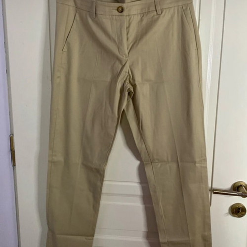 Set of two women's office pants, United Colors of Benetton, black and beige