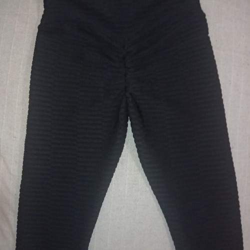 Black textured leggings new, size Small