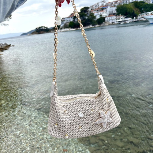 Shoulder bag new, beige