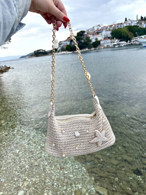 Shoulder bag new, beige