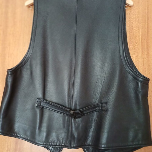 PAPAS Leather men's leather vest medium like new