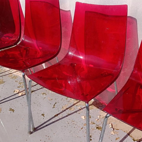 Allegra red transparent chair Siesta like new