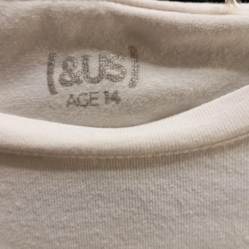 White long-sleeve shirt for girl 14 years old, like new, slim fit
