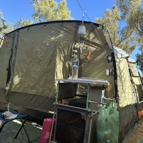 Terra Family 4/7 camping tent with two rooms and porch