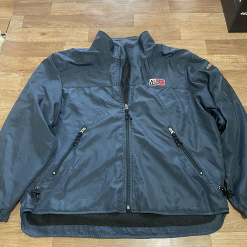 Napapijri Mens Vintage Jacket used, turquoise, size L