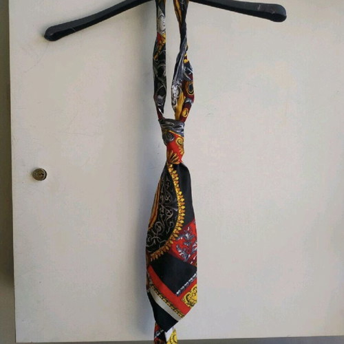 Bellini tie 100% silk used, multicolored
