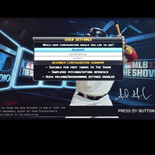 MLB 12: The Show PS3 game used, sports baseball simulation