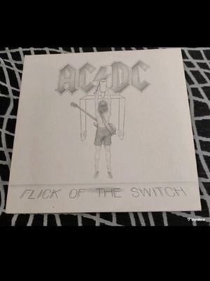 AC/DC Flick Of The Switch vinyl LP used, metal