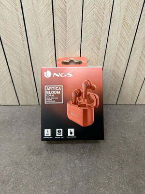 NGS Artica Bloom Coral Bluetooth earbuds new