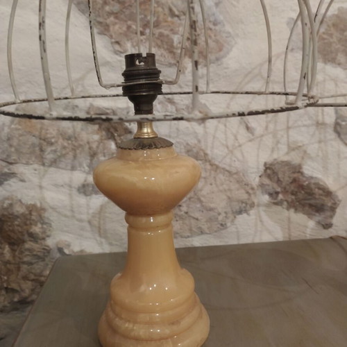 Alabaster / marble lamps