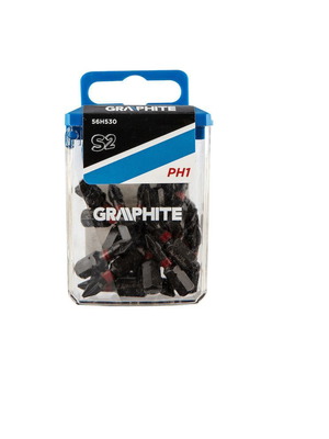 Graphite PH1x25mm drill bits set of 20 new
