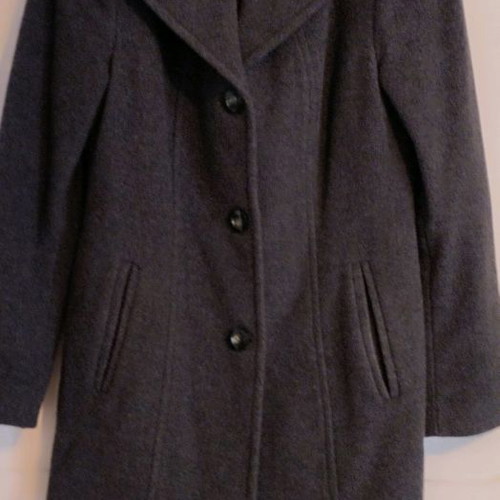 Women's short dark gray coat like new, size 44, Small