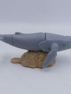 Kinder Whale Toy on Rock used, collectible figure