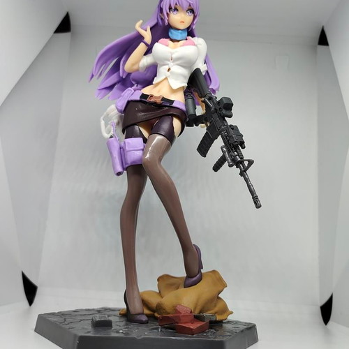 Anime Girl Collectible Figure with M4 Gun and Equipment like new