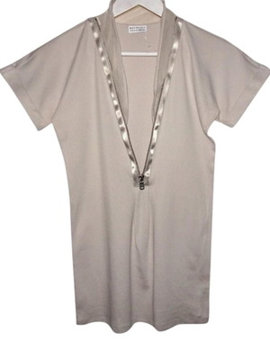 Brunello Cucinelli blouse beige, new, cotton and silk, size L