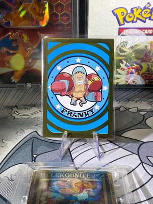One Piece Panini Franky Gold 215 Card sleeved