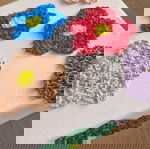 Χειροποίητος πίνακας 'Sping colours' διαστάσεων 20x20cm.