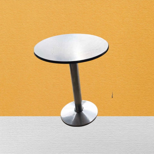 Round table used with metal base, sturdy construction, 20+ pieces