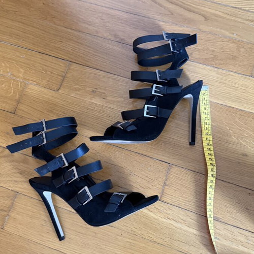Asos sandals like new, black, size 38-38.5