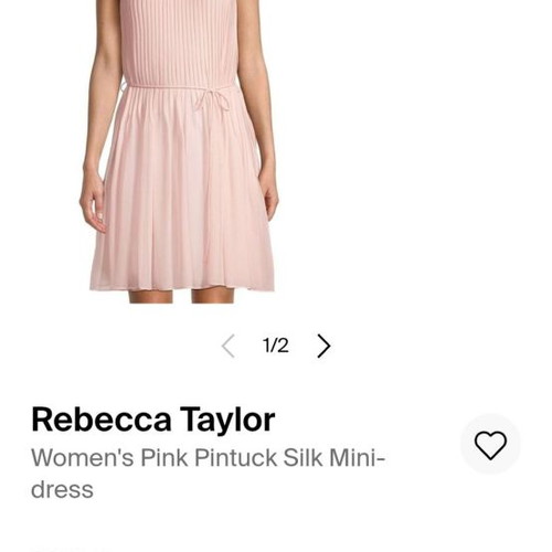 Rebecca Taylor dress authentic silk saumon new size M